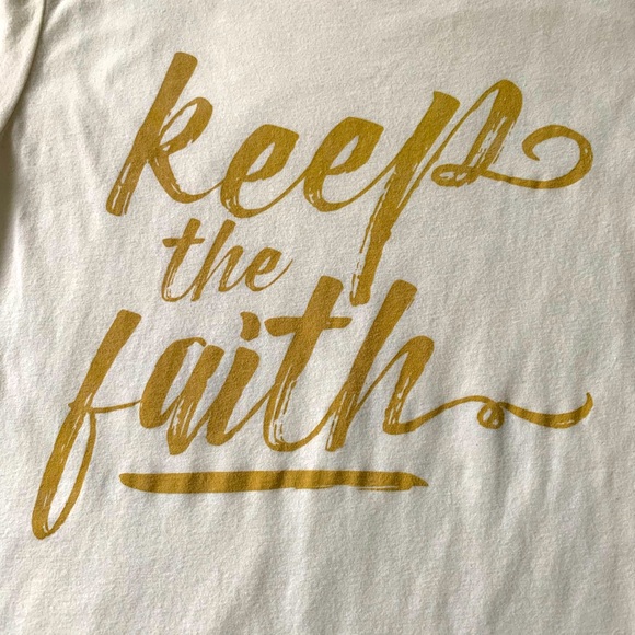 Keep the Faith Crazy Cool Threads Cream Tee - Picture 3 of 5